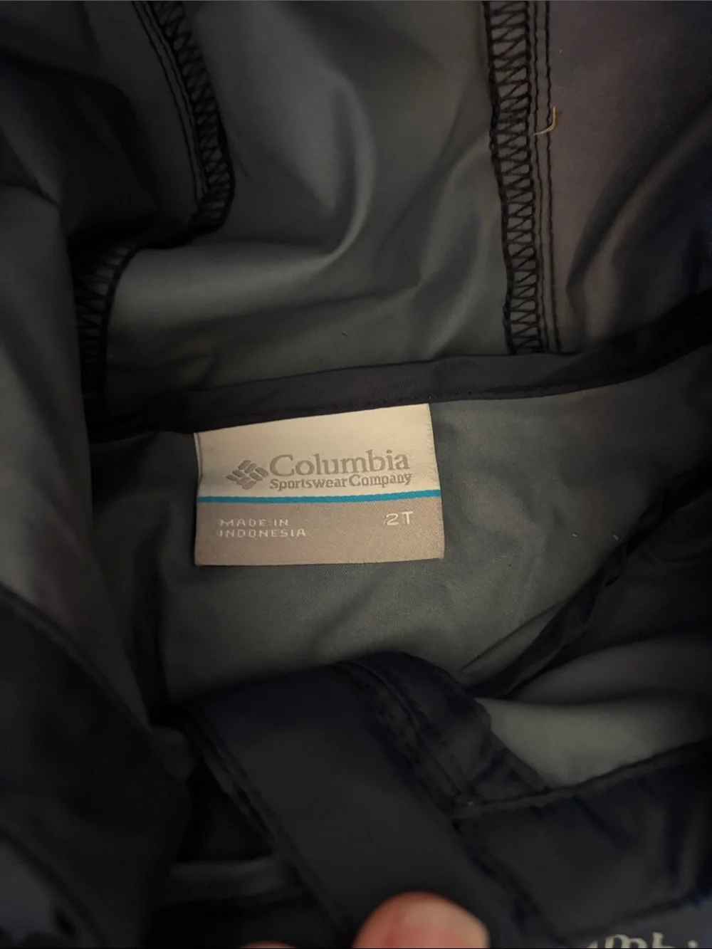 Columbia Kids Navy Hooded Rain Jacket